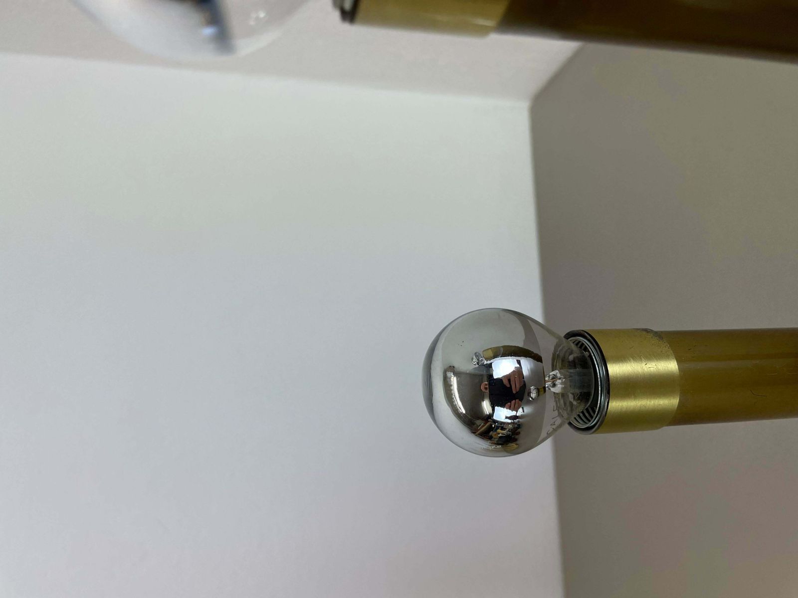 photo furniture Brass Italian Stilnovo Style Atomic Space Age Ceiling Light Sconces, Italy, 1970