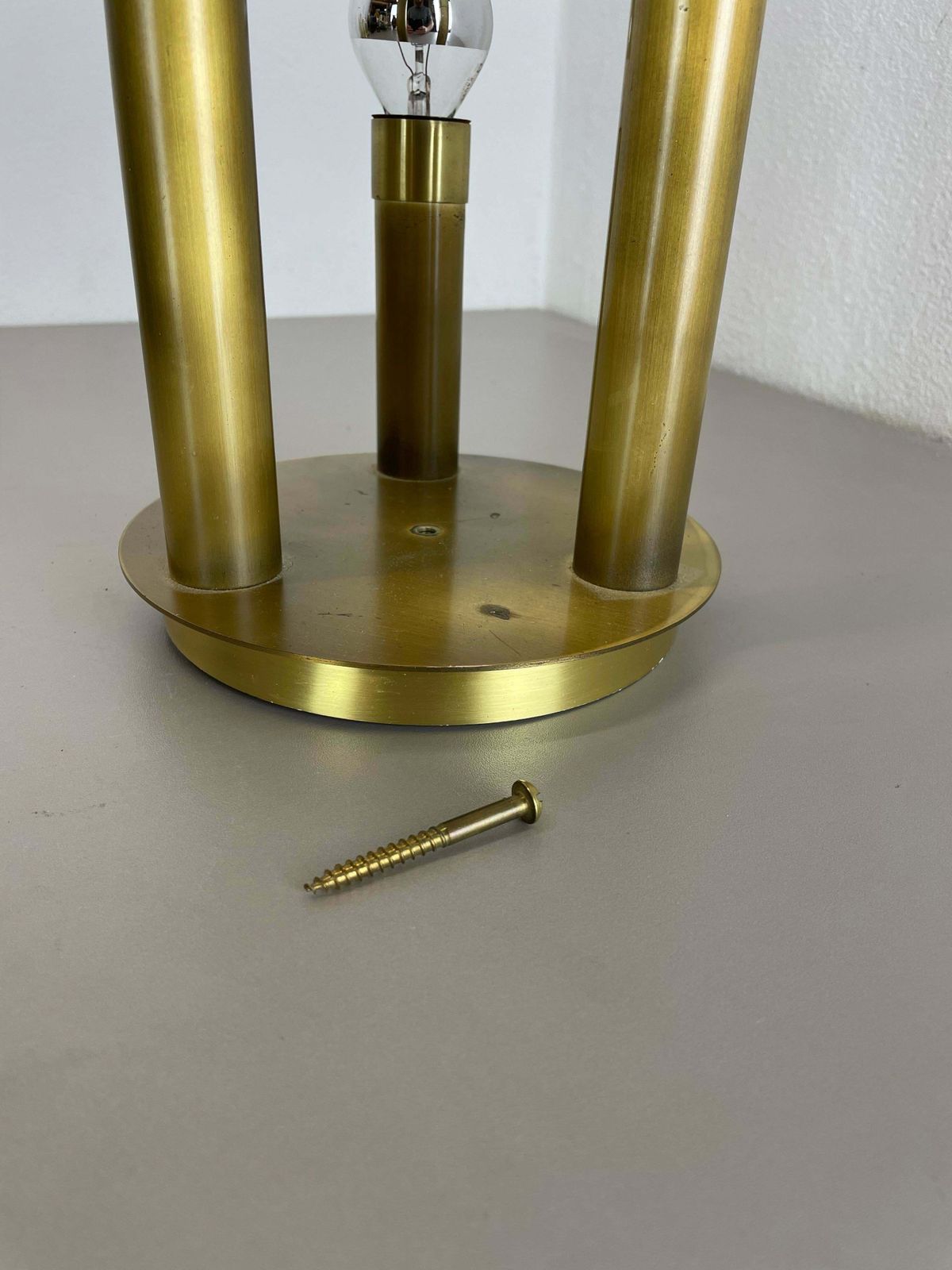 photo buy Brass Italian Stilnovo Style Atomic Space Age Ceiling Light Sconces, Italy, 1970