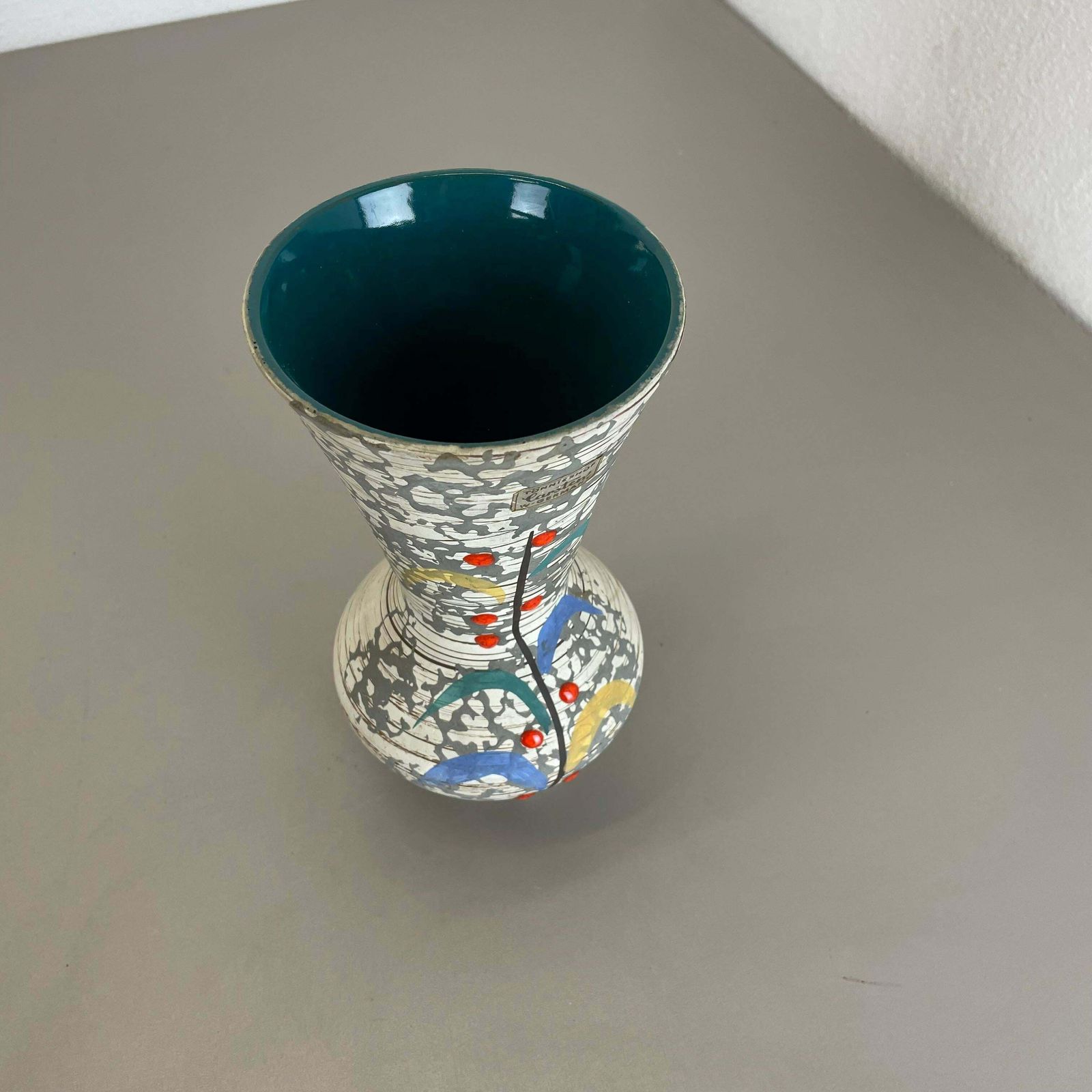 Super Glaze Abstract Ceramic Pottery Vase Carstens Tönnieshof Germany, 1950s photo 346.0