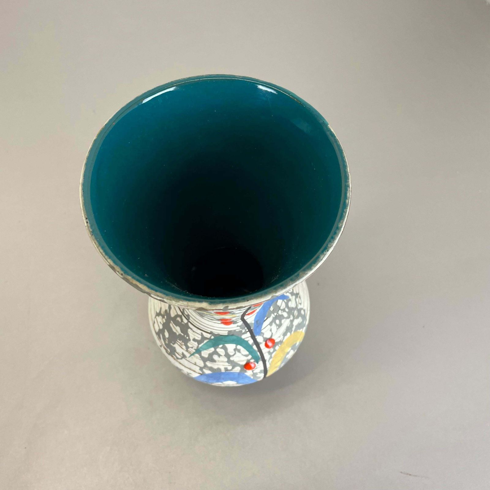 Super Glaze Abstract Ceramic Pottery Vase Carstens Tönnieshof Germany, 1950s photo vinterior