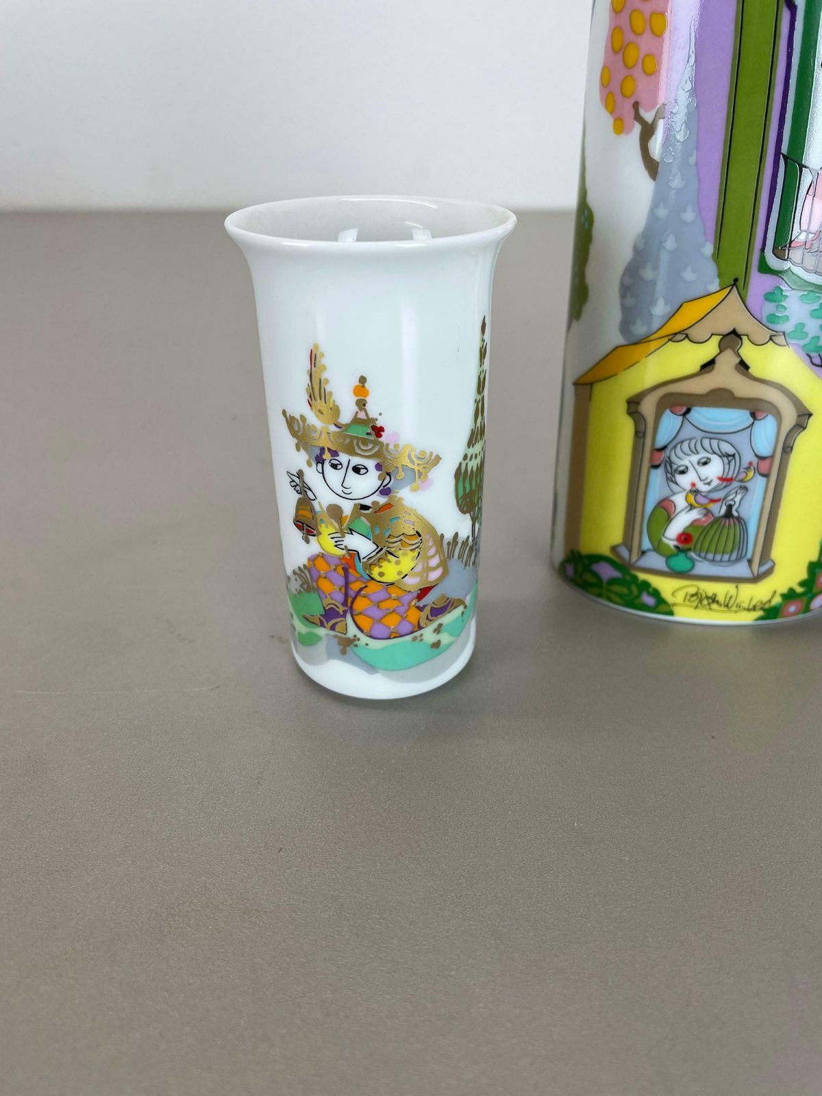 Set Of 3 Porcelain Vase By Björn Wiinblad For Rosenthal Studio Line Germany 1970 photo buy