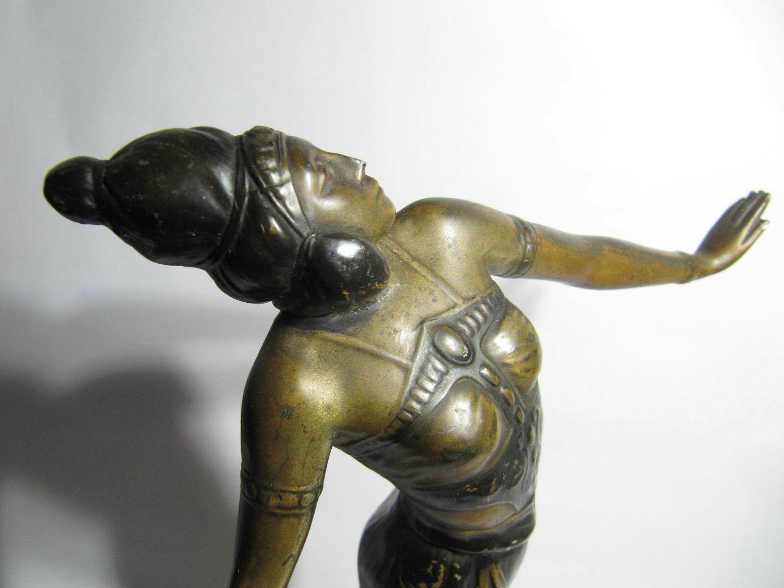 Art Deco Figurine Lamp Of A Dancer. Rare. From The Deco Collection Of Seymour Stein photo vinterior