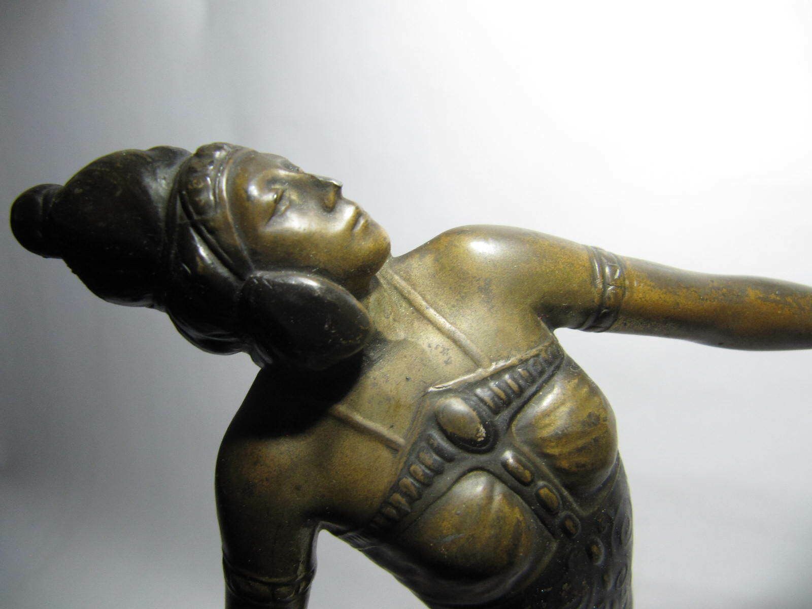 Art Deco Figurine Lamp Of A Dancer. Rare. From The Deco Collection Of Seymour Stein photo vintage