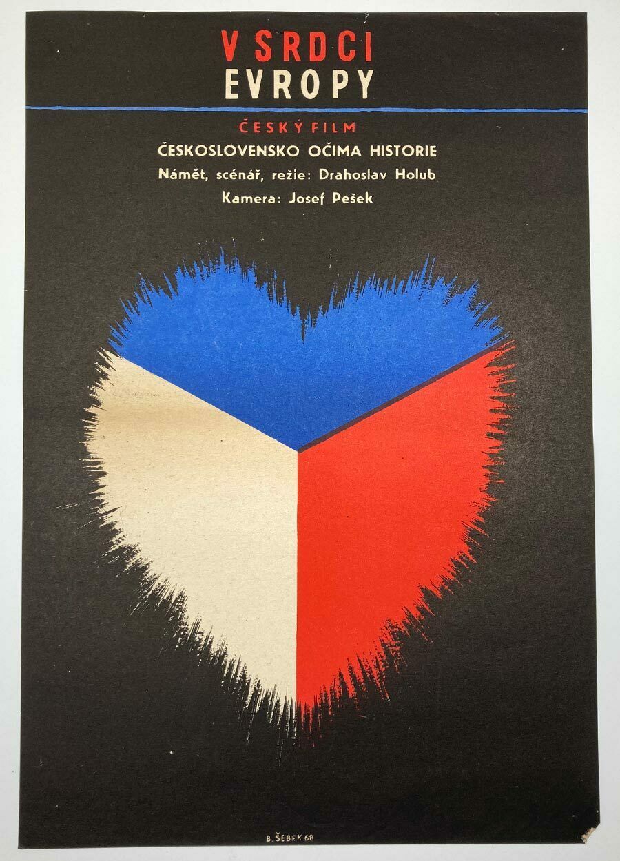 Movie Poster, In The Heart Of Europe, Břetislav Šebek, 1968