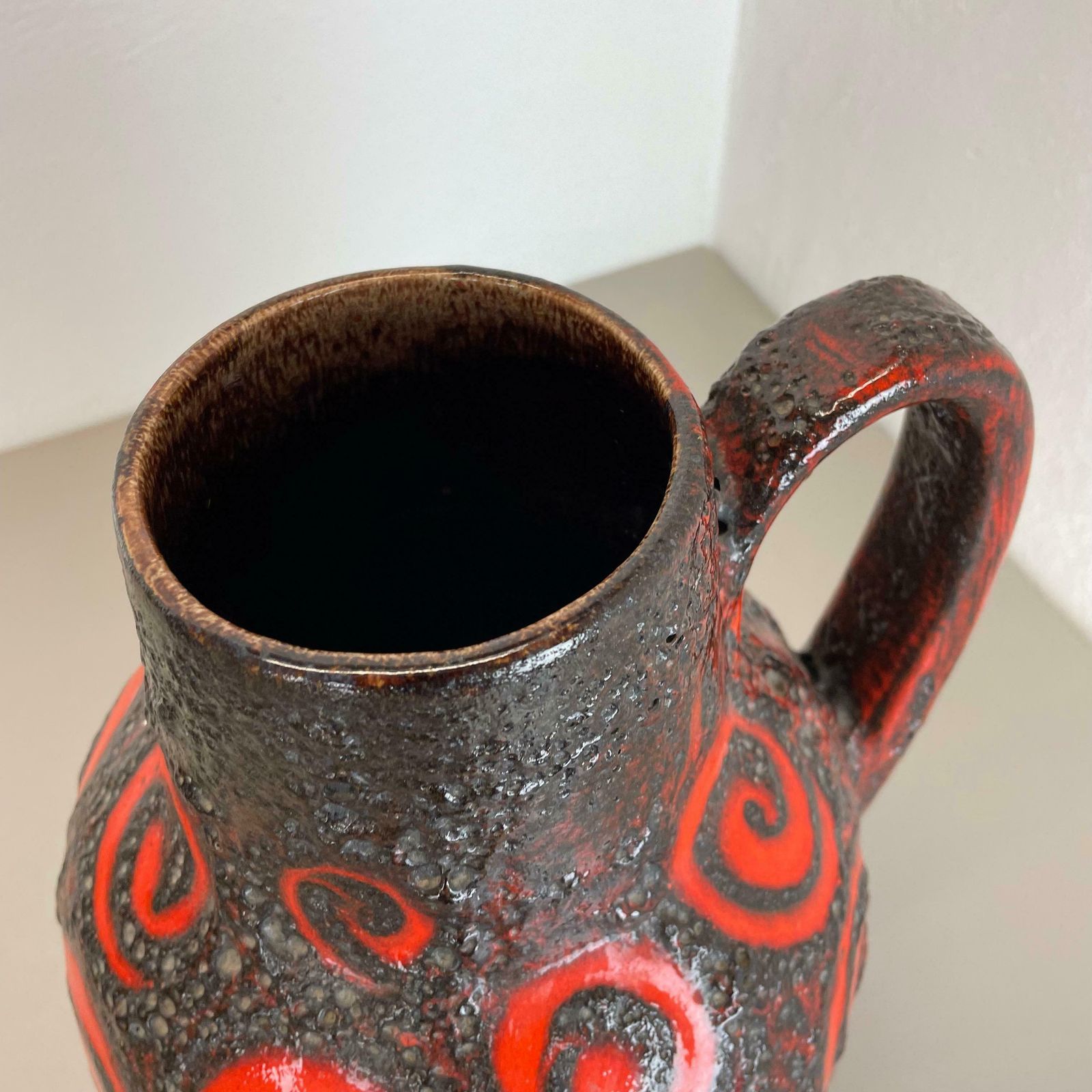 photo for sale Large 38cm Pottery Fat Lava "Super Glaze" 279 38 Floor Vase By Scheurich, 1970s