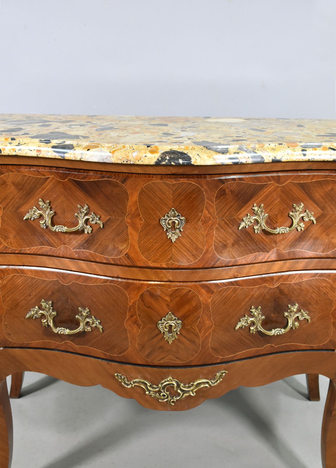 photo for sale French Bombe Commode Louis XV Style