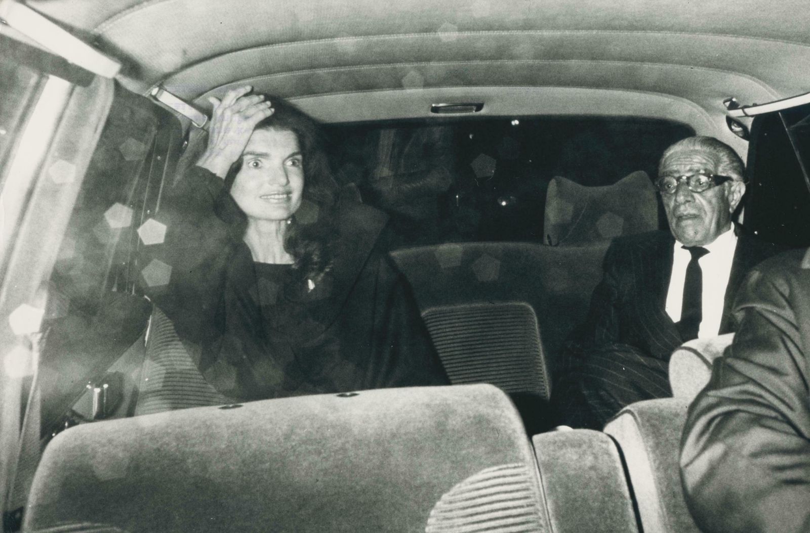 Jackie Kennedy In Car, Paris, France ,1974