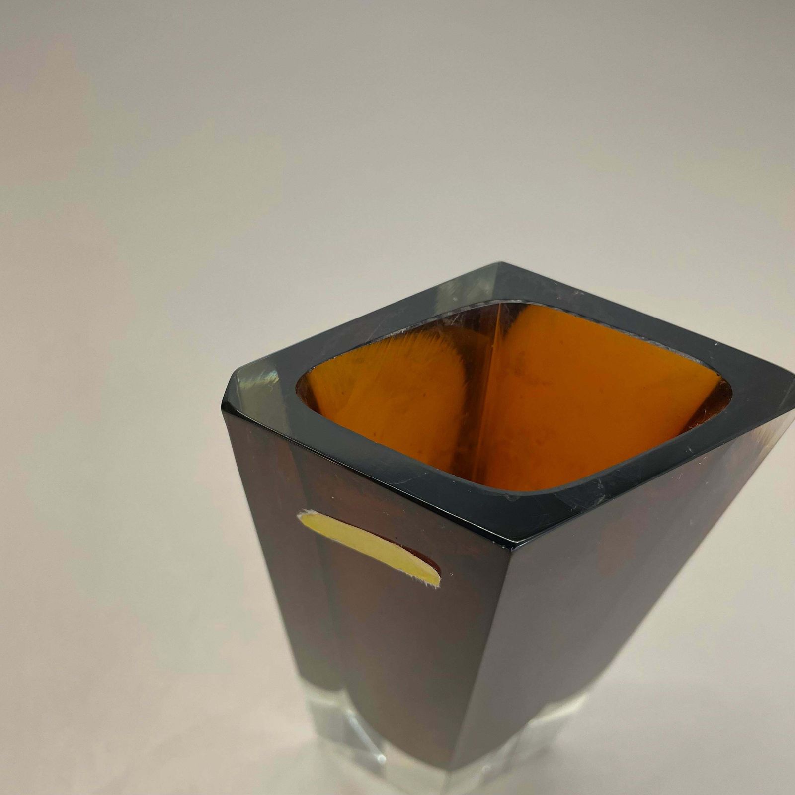 Home Decor Large Ochre Murano Glass Sommerso Vase, Flavio Poli Attributed, Italy 1970s £621.53 photo