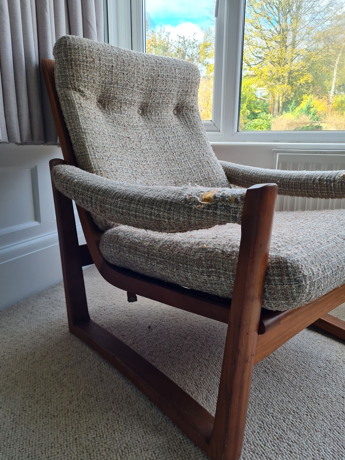 Guy Rogers Virginia Lounge Chair Original 1969