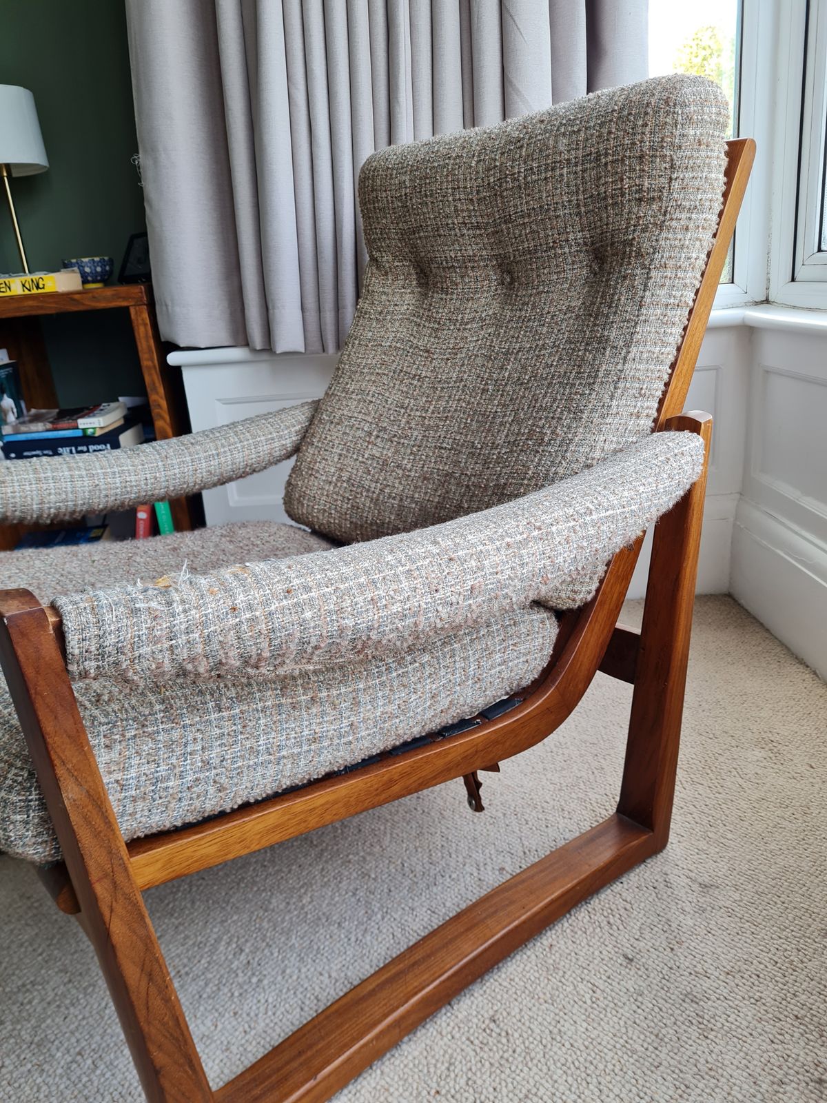 Guy Rogers Virginia Lounge Chair Original 1969 photo vinterior