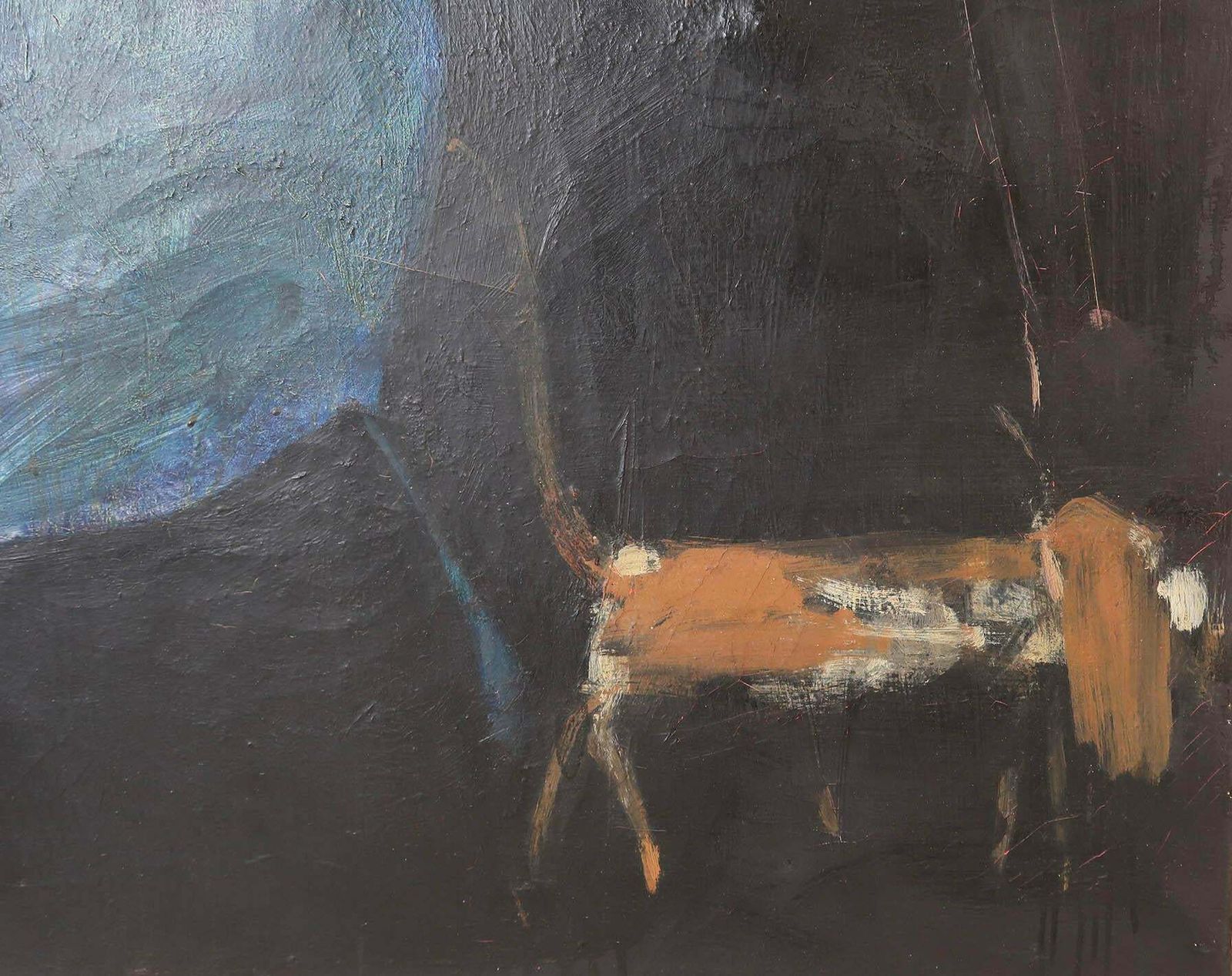 Large Surrealist Oil Painting. English, Early 20th Century photo vinterior