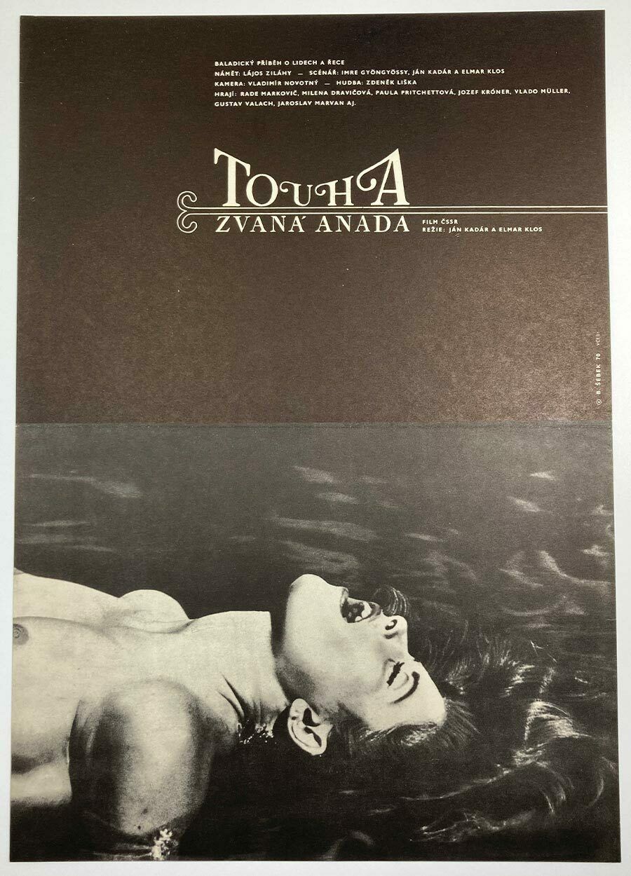 Movie Poster, Adrift, Břetislav šebek, 1970