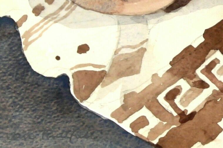 Watercolour By Jan Faithfull. Titled "Greek Pots" photo for sale
