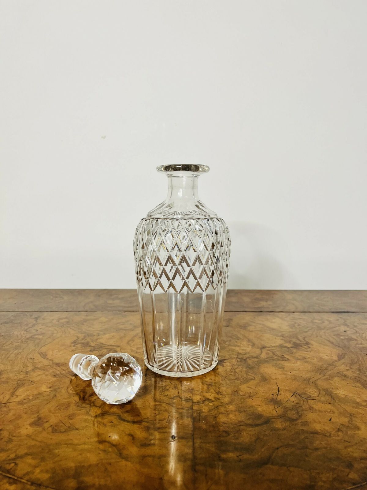 Antique Quality Cut Glass Decanter photo for sale