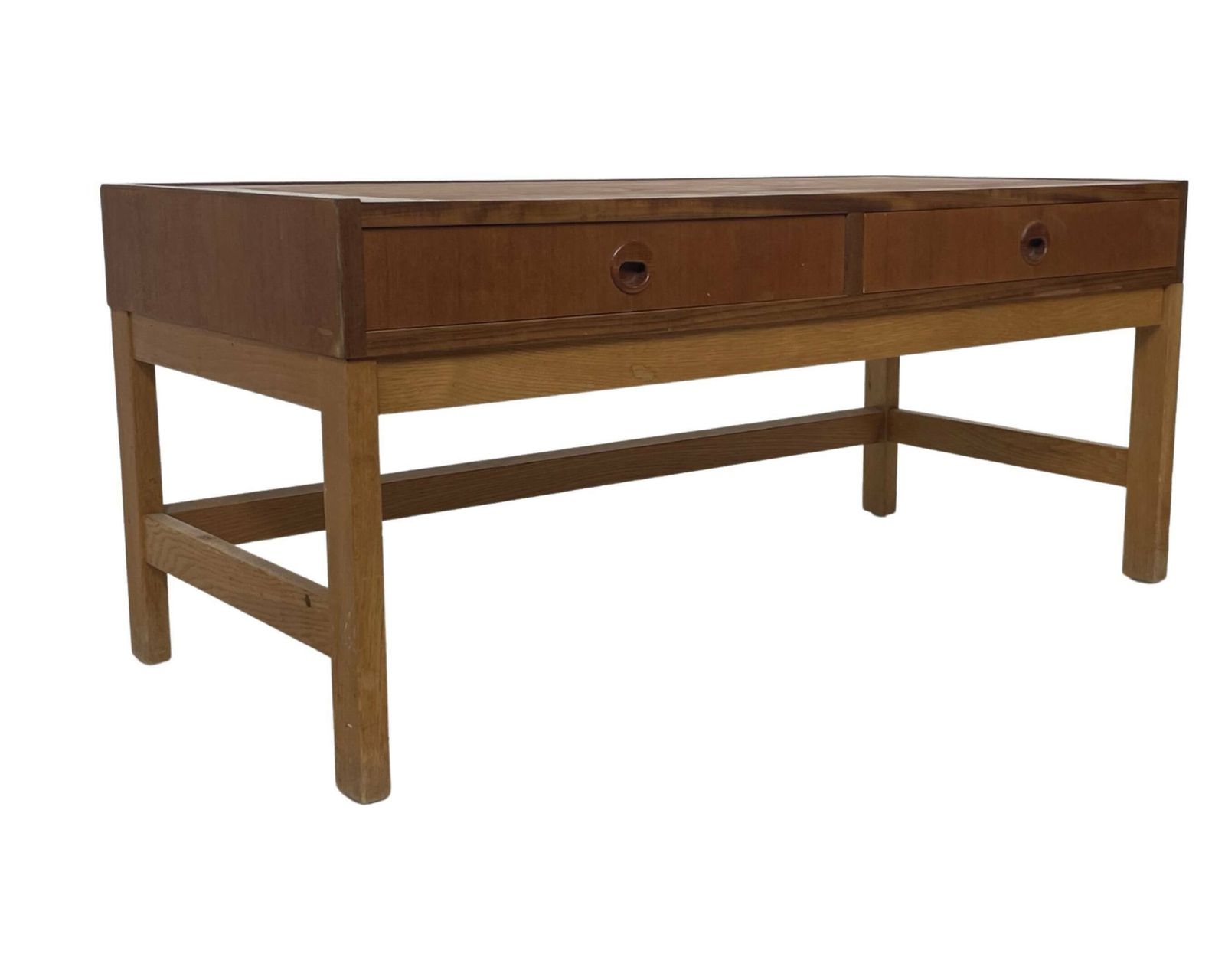 Vintage Danish Cabinet Low Model 1960s Teak Veneer photo furniture