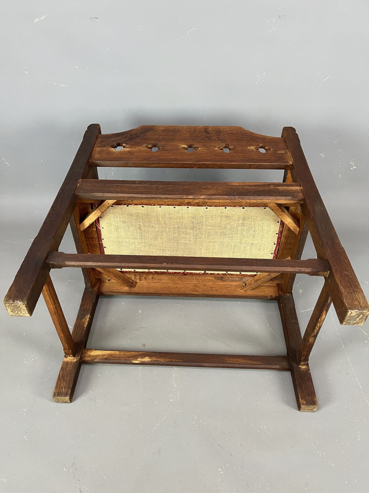 Set Of 3 Gothic Revival Hall Seats photo buy