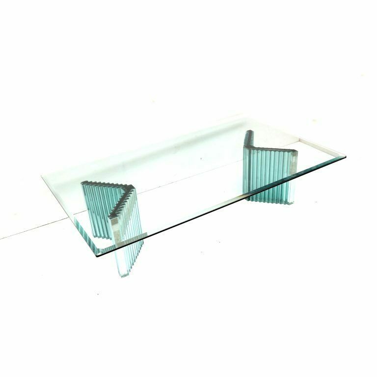Large Vintage Italian Design Coffee Table By Luigi Massoni For Gallotti & Radice From The 80s