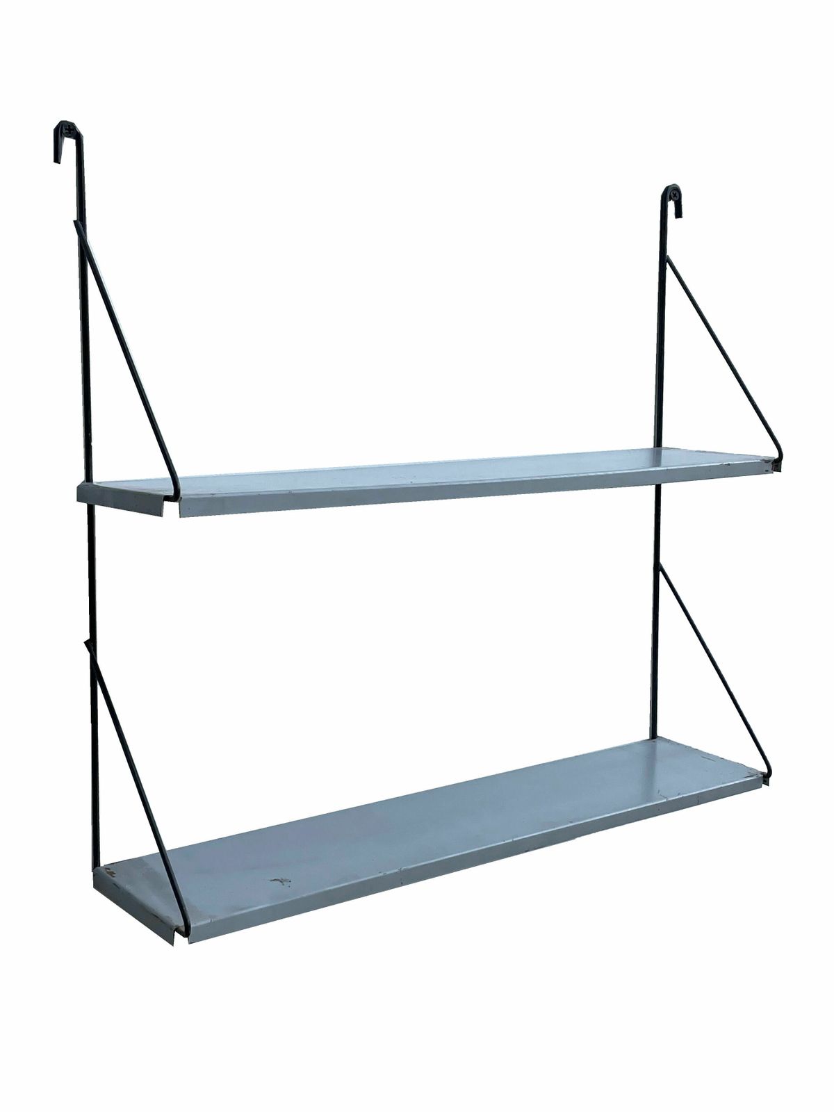 Vintage Metal Wall Shelf Wall Rack Minimalistic 1960’s photo furniture