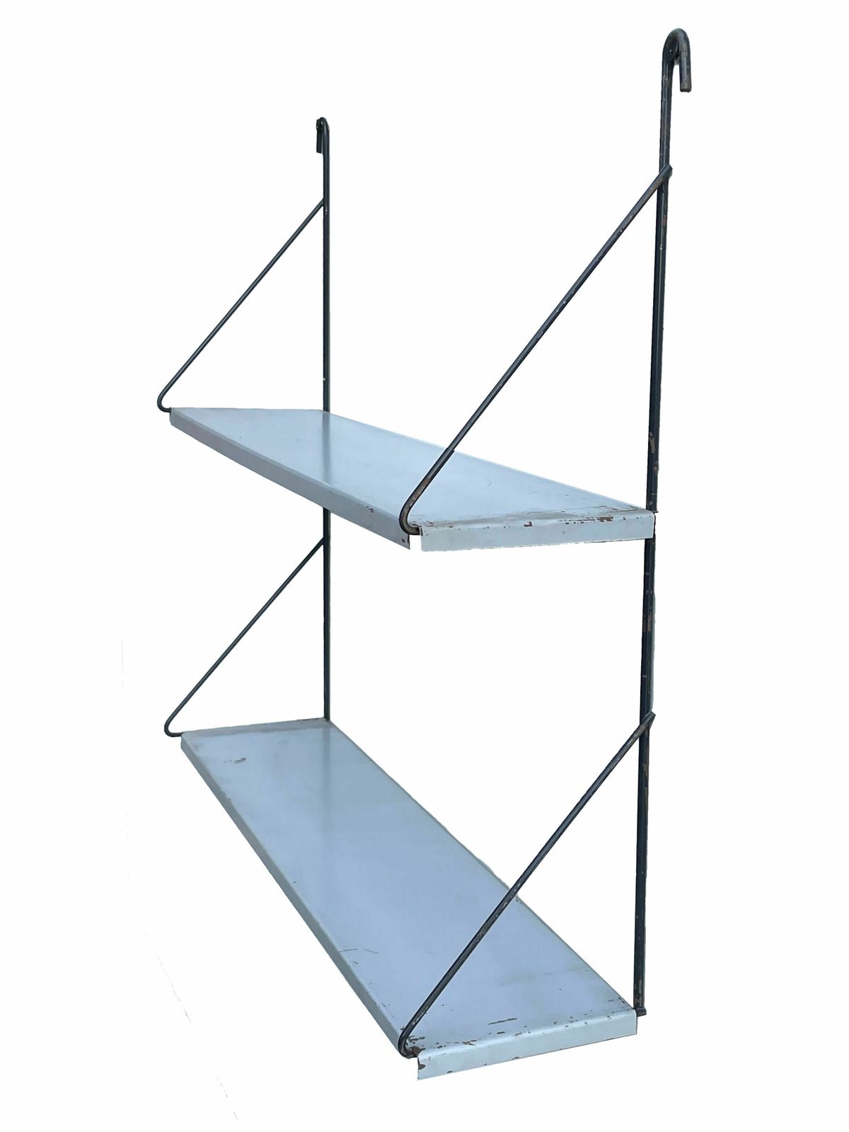 Vintage Metal Wall Shelf Wall Rack Minimalistic 1960’s photo for sale