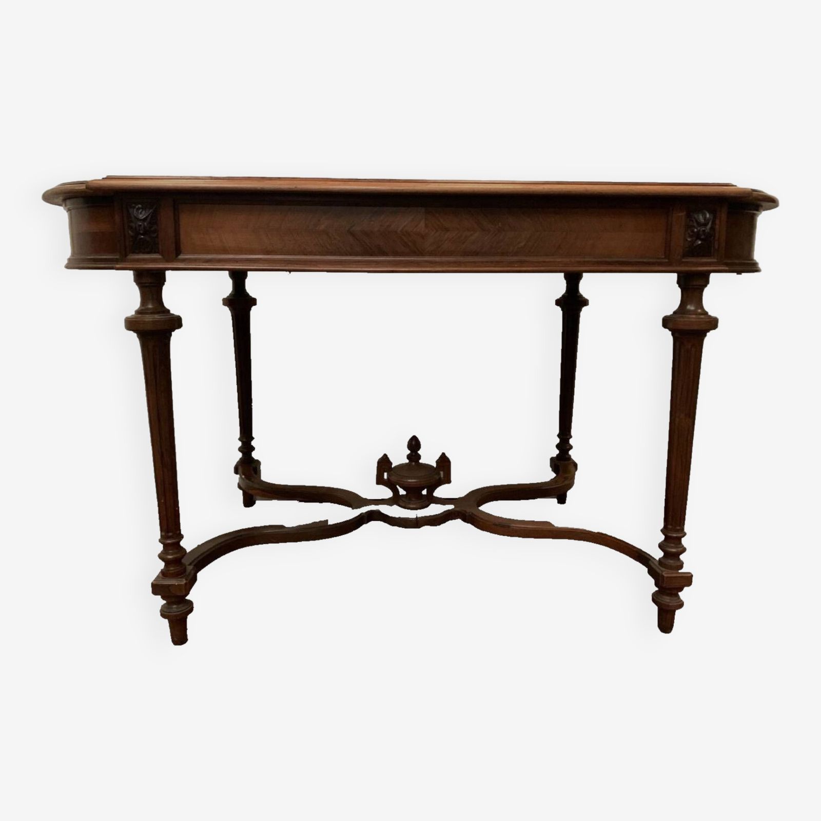 Napoleon III Desk Table In Rosewood And 19th Century Veneer