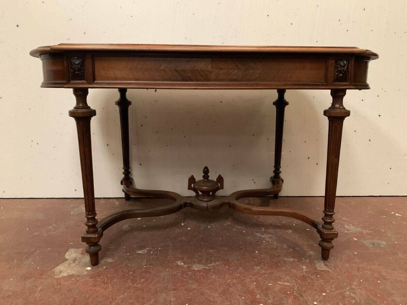 Napoleon III Desk Table In Rosewood And 19th Century Veneer photo Furniture