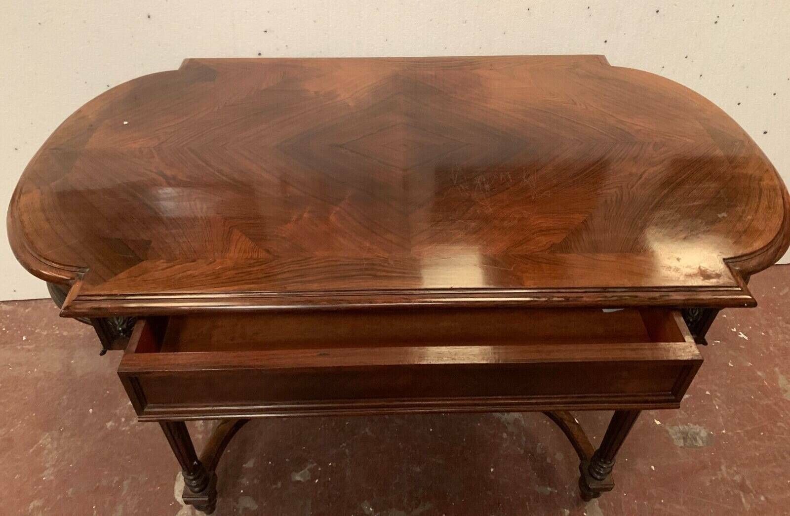 Napoleon III Desk Table In Rosewood And 19th Century Veneer photo 738.55
