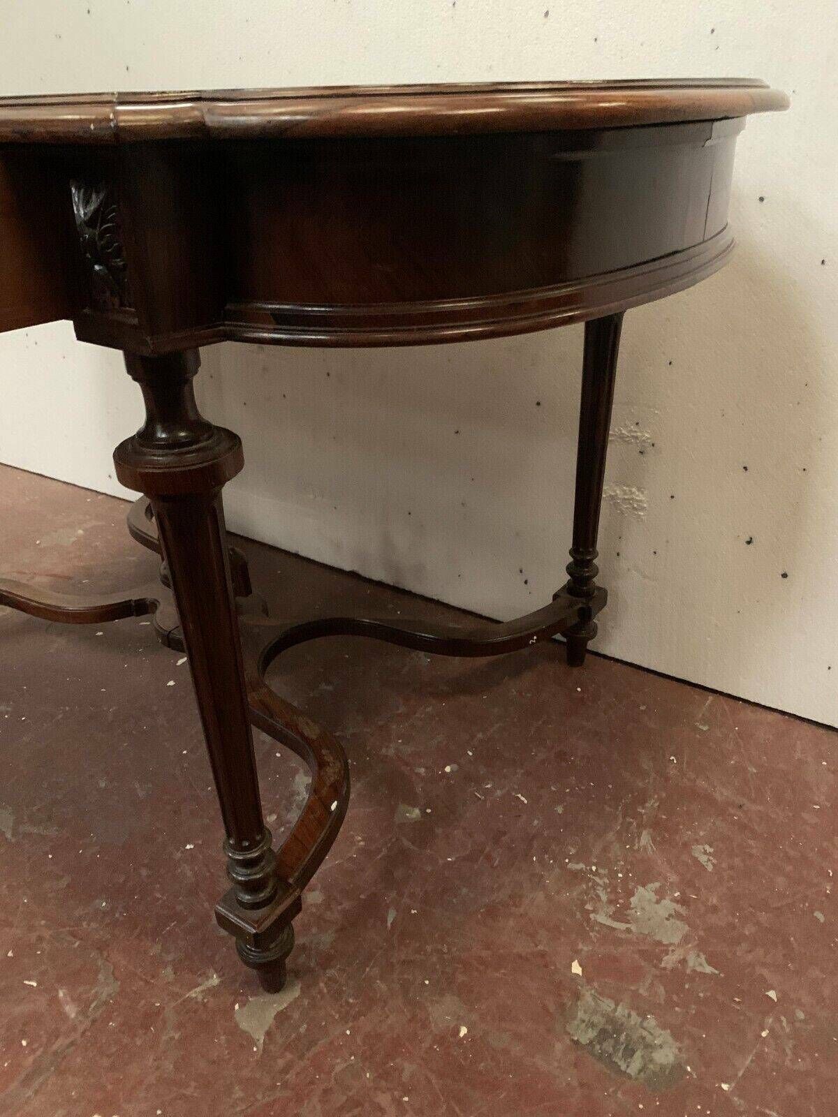 Napoleon III Desk Table In Rosewood And 19th Century Veneer photo vintage