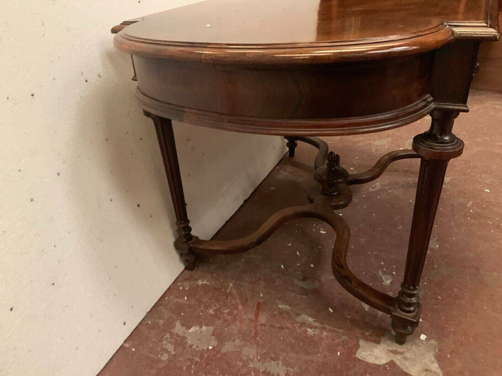 photo for sale Napoleon III Desk Table In Rosewood And 19th Century Veneer