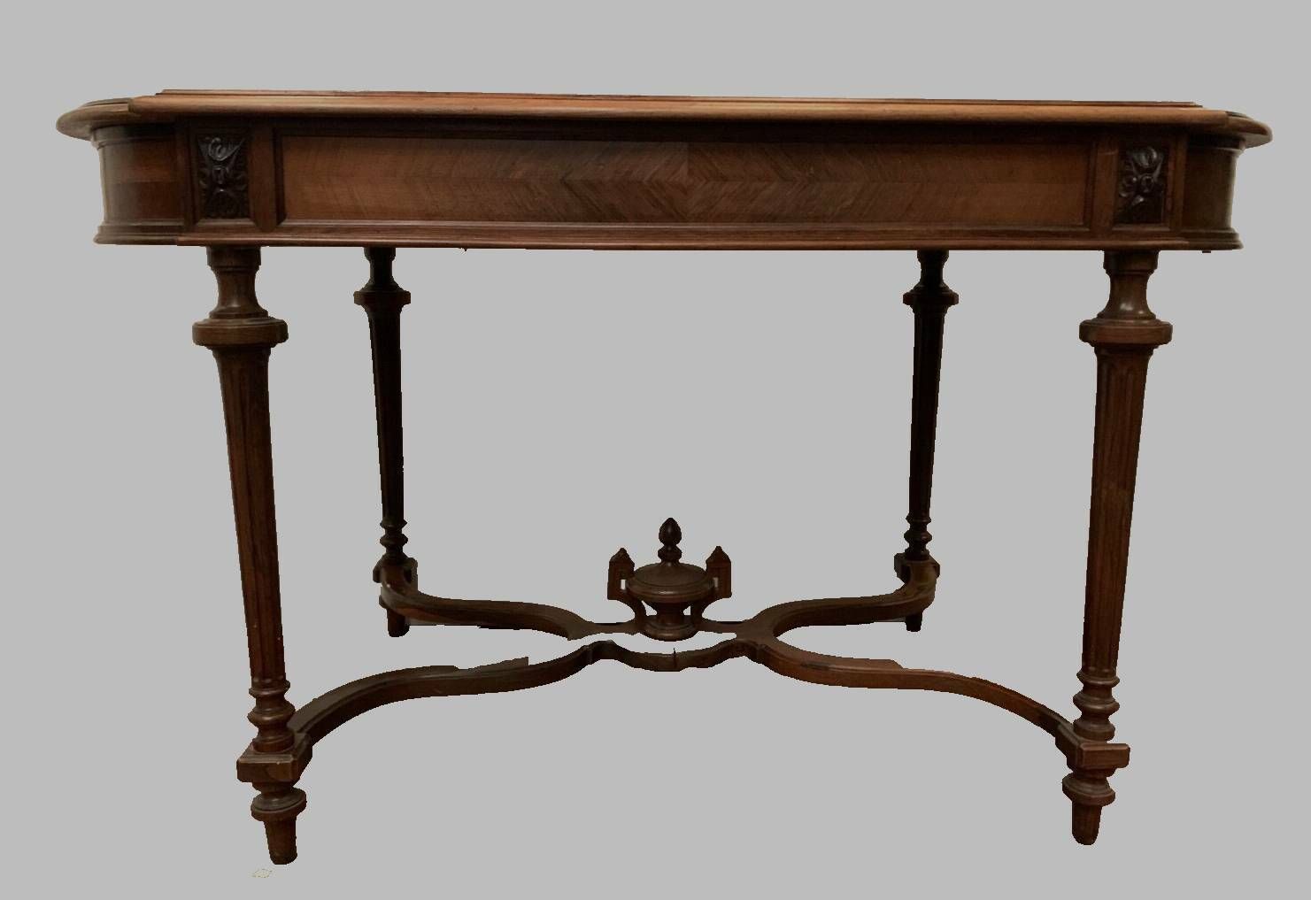 738.55 Napoleon III Desk Table In Rosewood And 19th Century Veneer photo