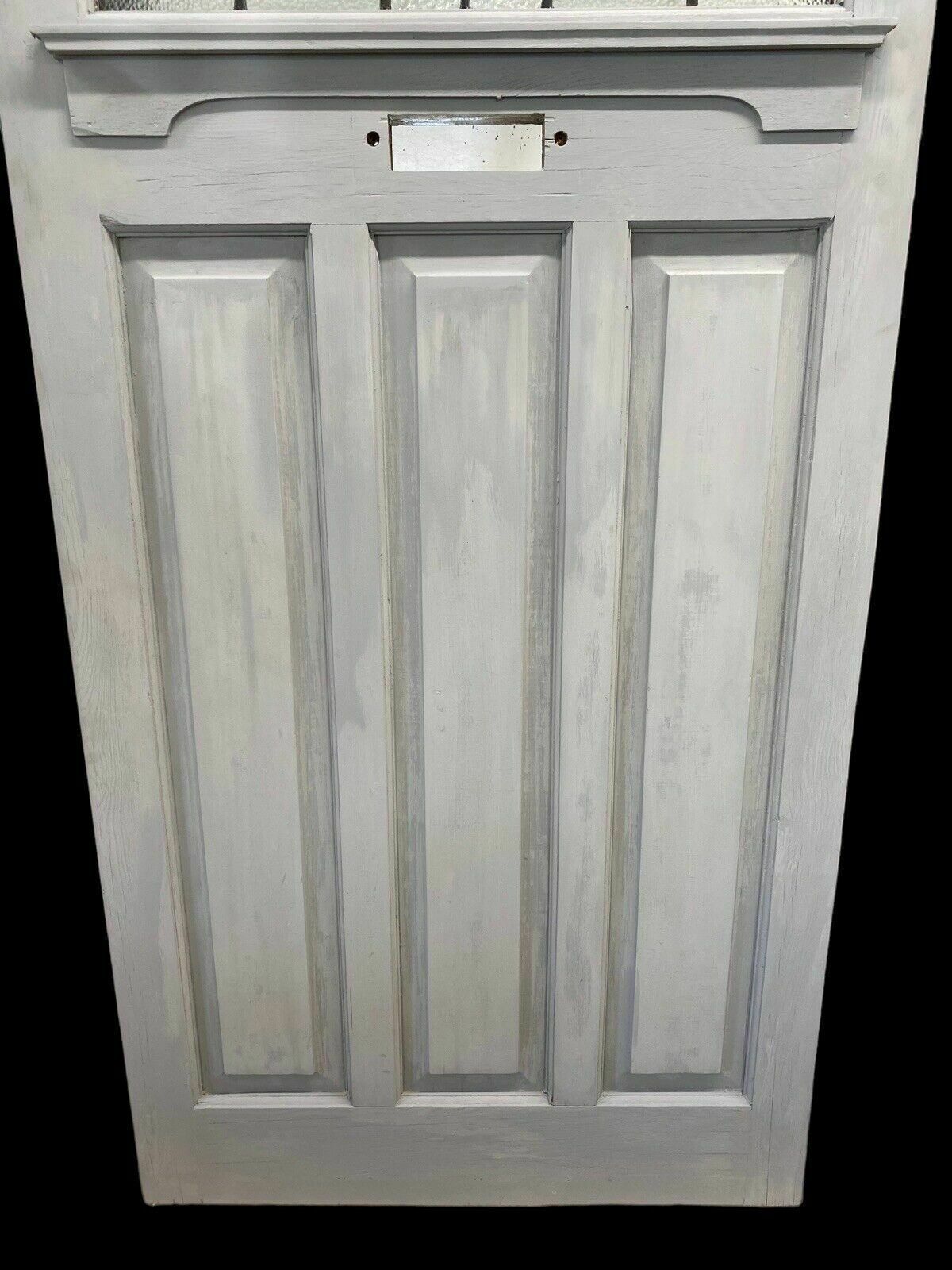 Art Deco Front Door Period Stained Glass Old Reclaimed Antique Lead Wood 20s 30s photo Home Fixtures