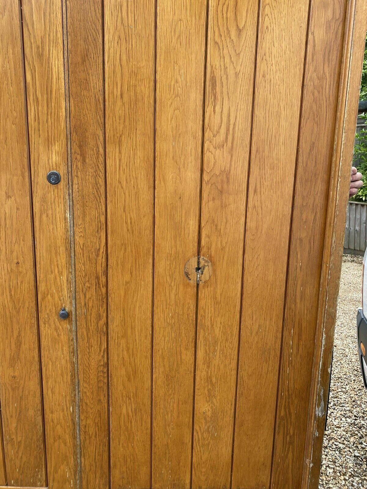 photo for sale Large Solid Oak Front Doors Frame Antique Period Style Reclaimed Old Hardwood