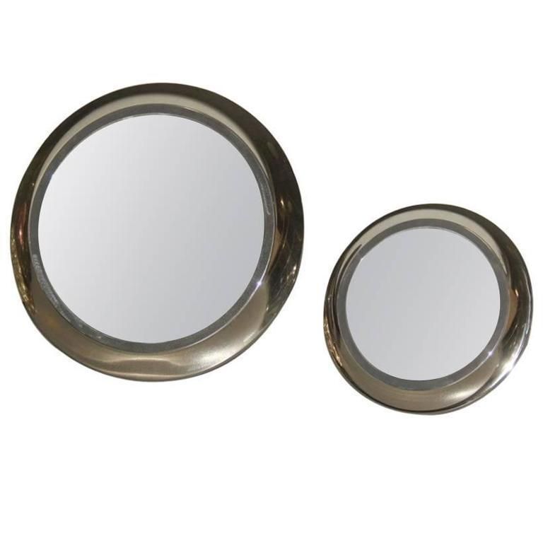 Round Mirrors Of Drawers, 1960 Attributed Sergio Mazza