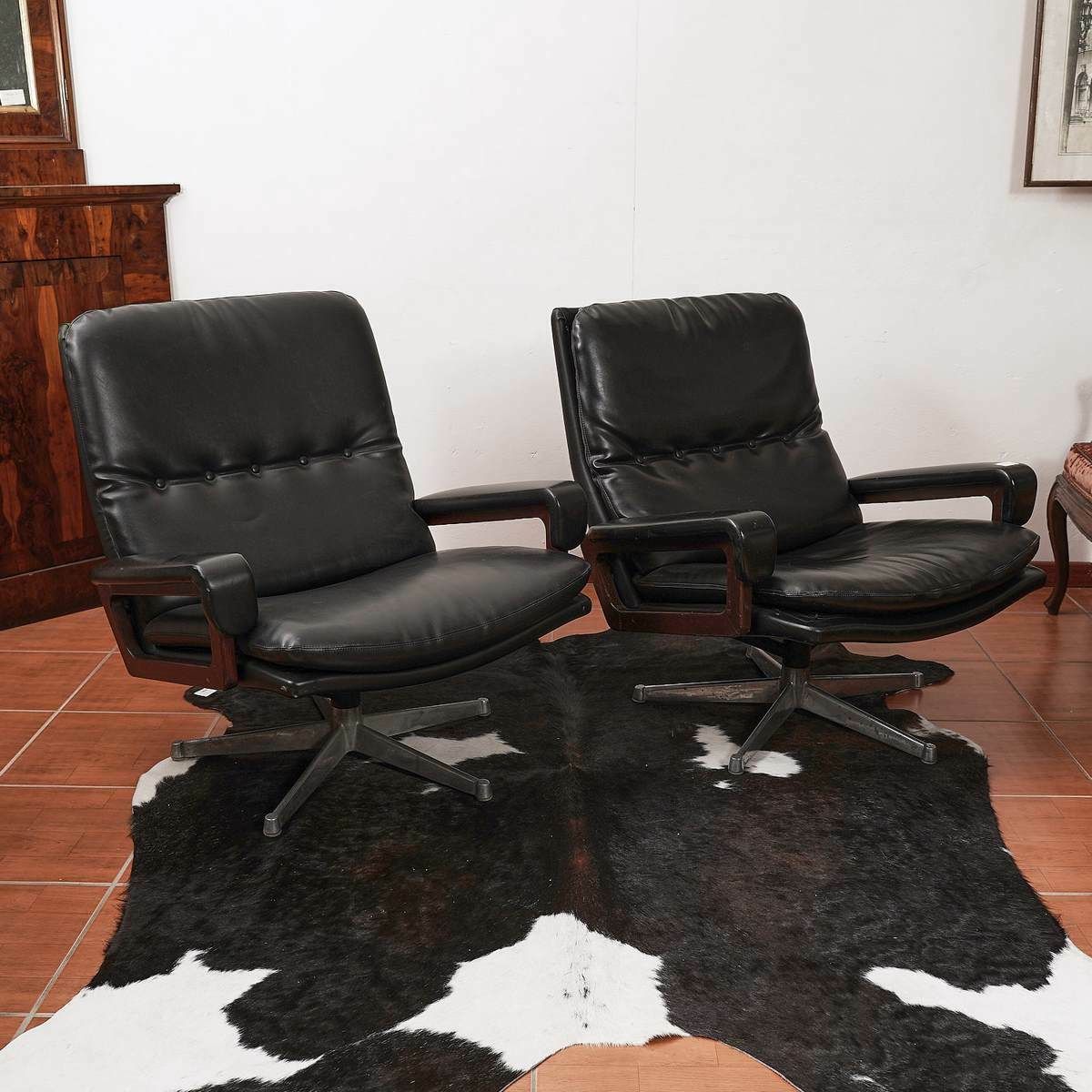 King Armchairs By André Vandenbeuck For Strässle, Set Of 2   Modern Antiques