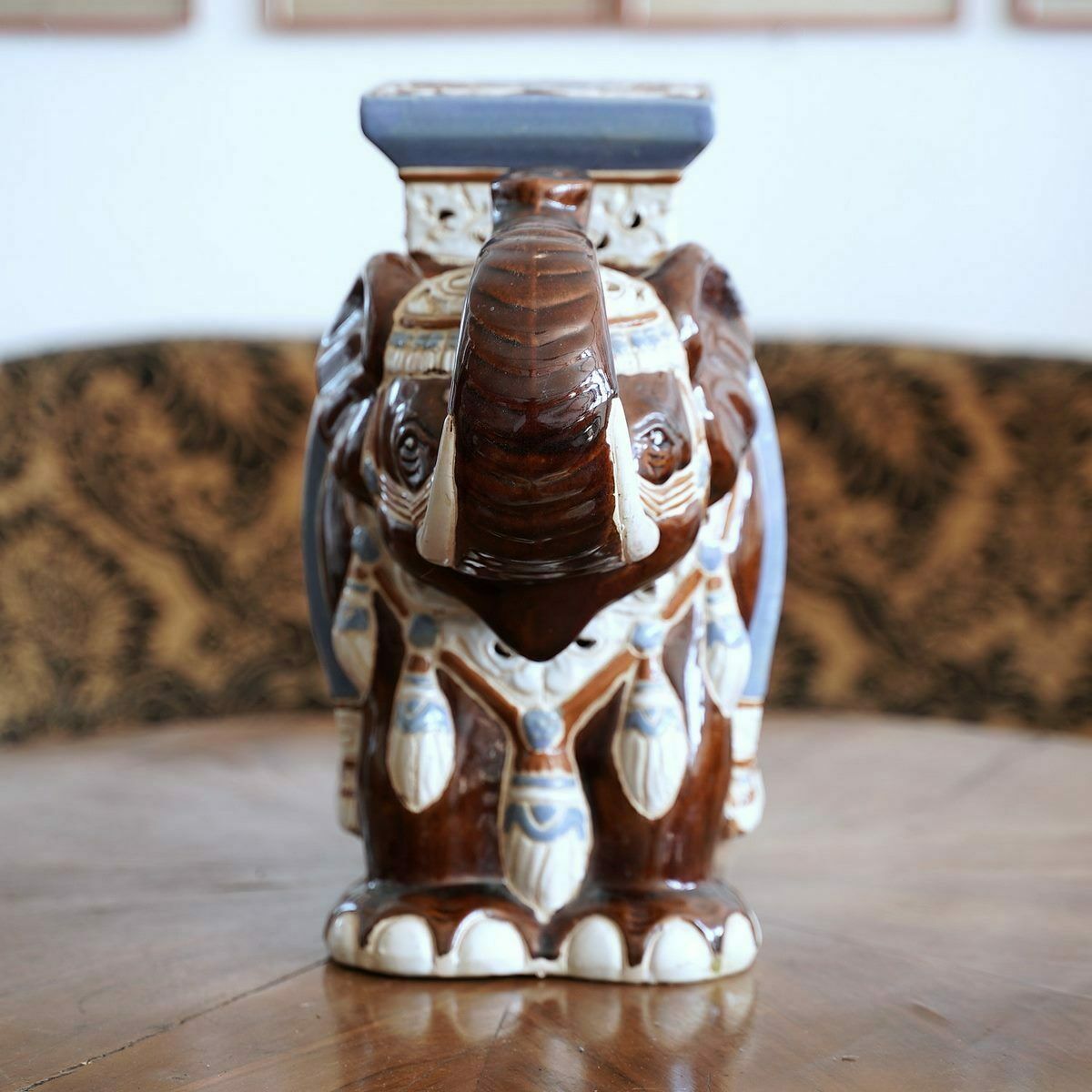 Elephant Coffee Table In Glazed Terracotta photo furniture
