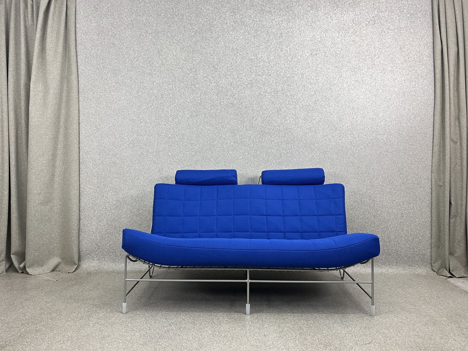 photo vinterior Vintage Blue Volare 2 Seater Sofa By Jan Armgard For Leolux