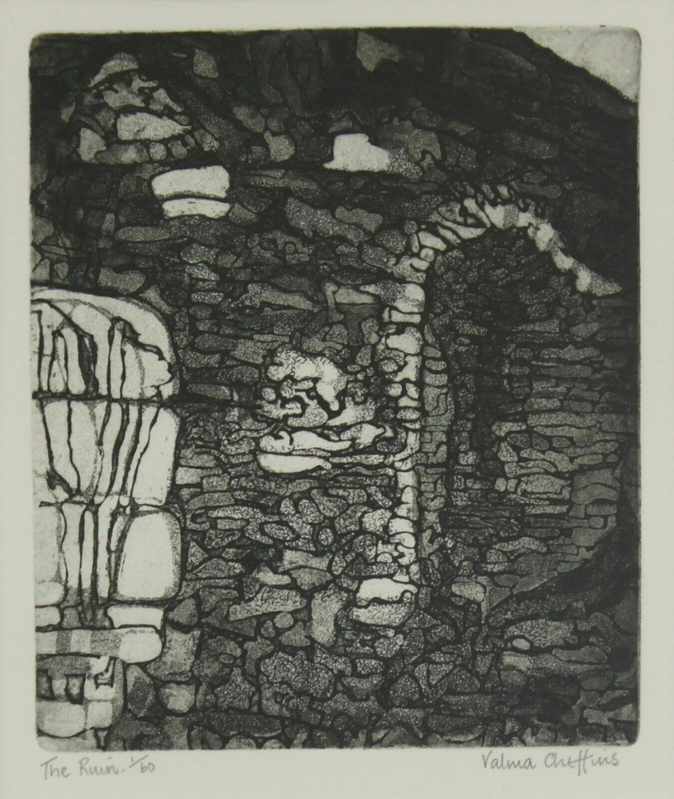 Limited Edition Print By Valma Cheffins. Titled "The Ruin" photo furniture