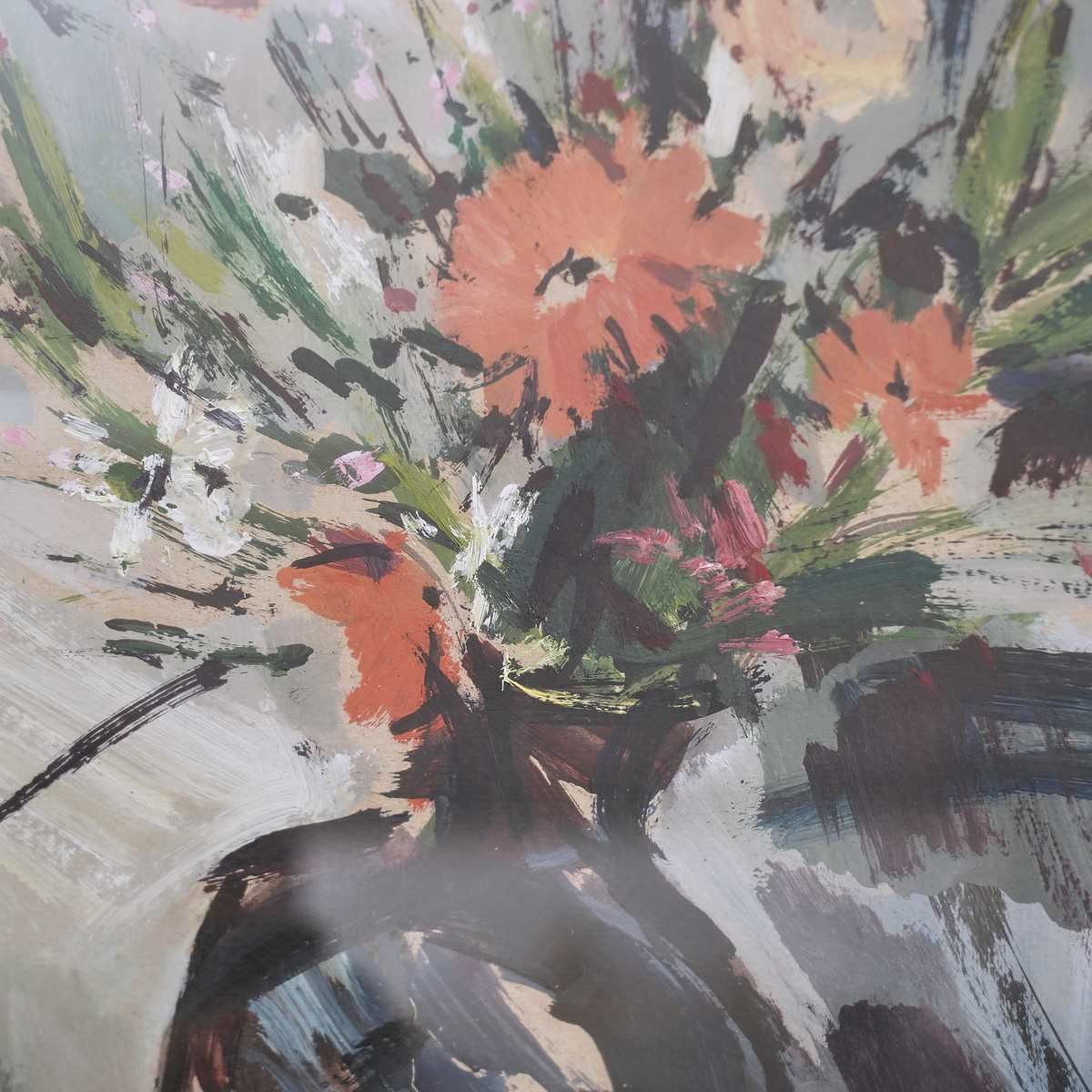 Flowers, Painting By The Ferrarese Painter Silvan photo for sale