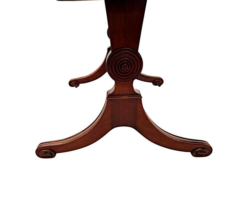 A Very Fine 19th Century Irish Library Table Attributed To Gillingtons Of Dublin photo vintage