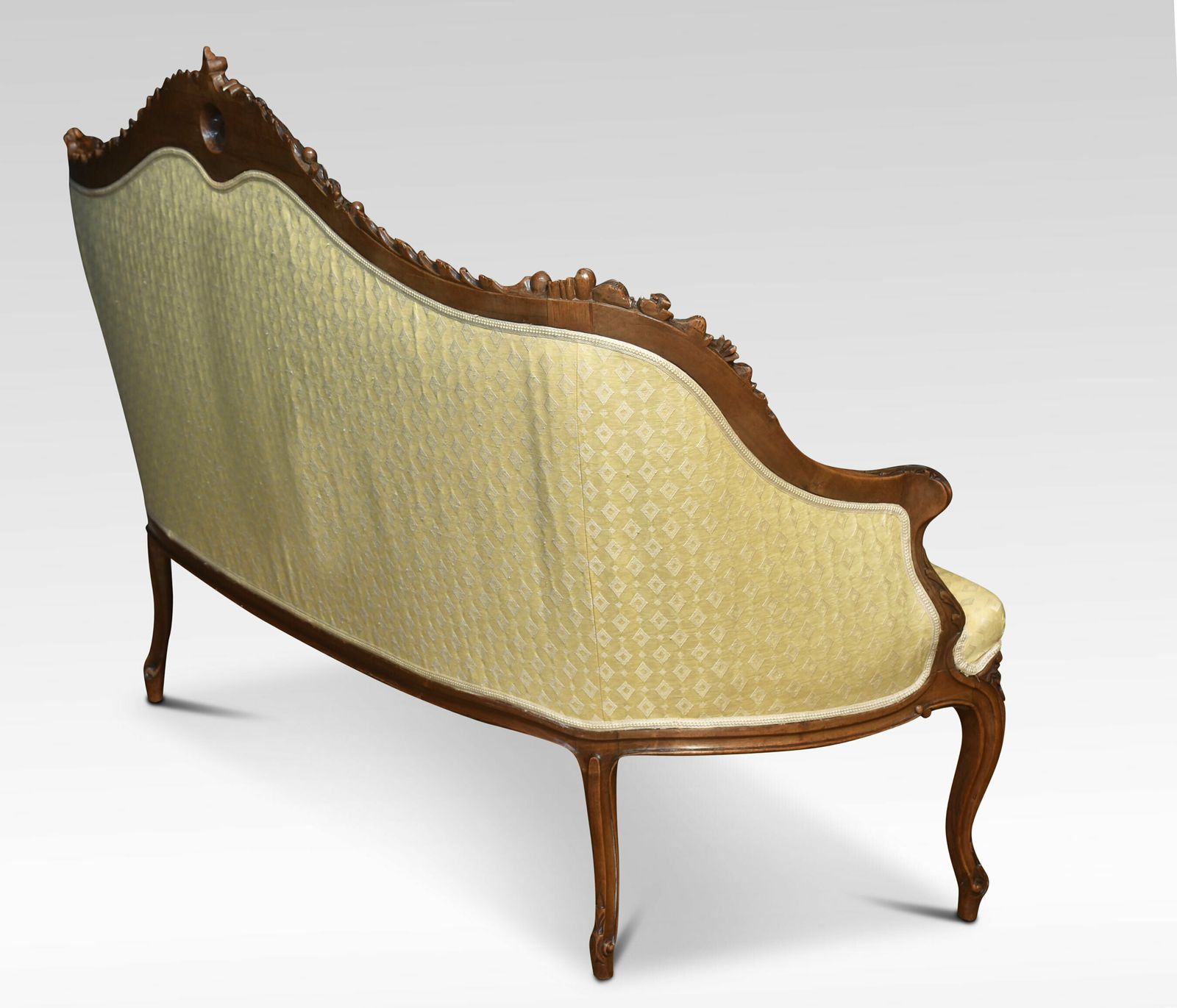 Walnut Framed Two Seater Settee photo buy