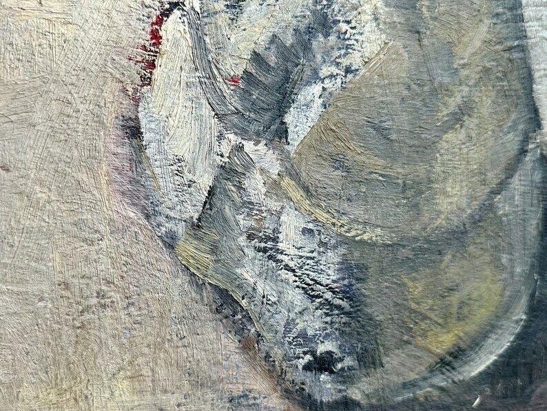 Modern British Oil On Board By Mary Piercy 1938 2012 photo vinterior