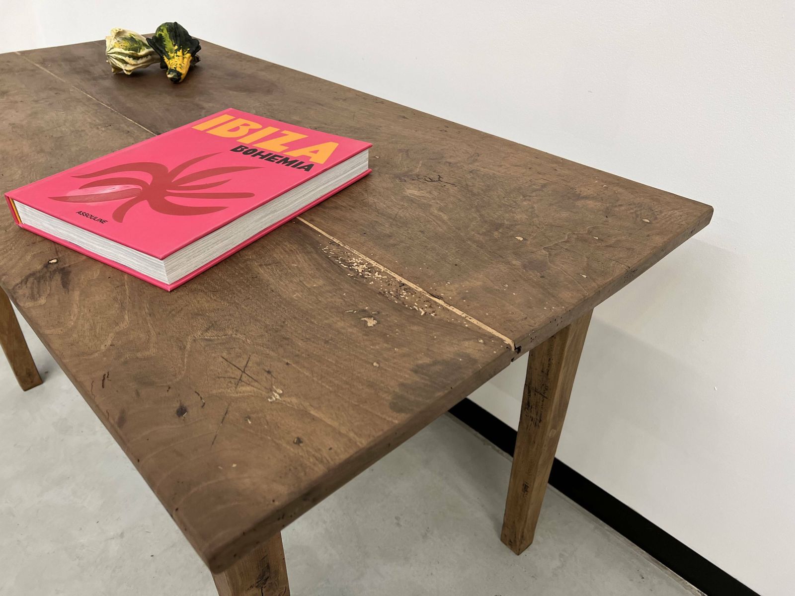 Furniture Small Walnut Farm Table With Spindle Legs photo