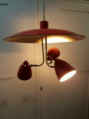 Ceiling Light Vintage By H. Busquet To Hala, 1950 S