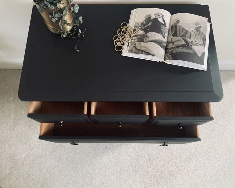 Stag Chest Of 5 Drawers In Matt Brown photo Furniture