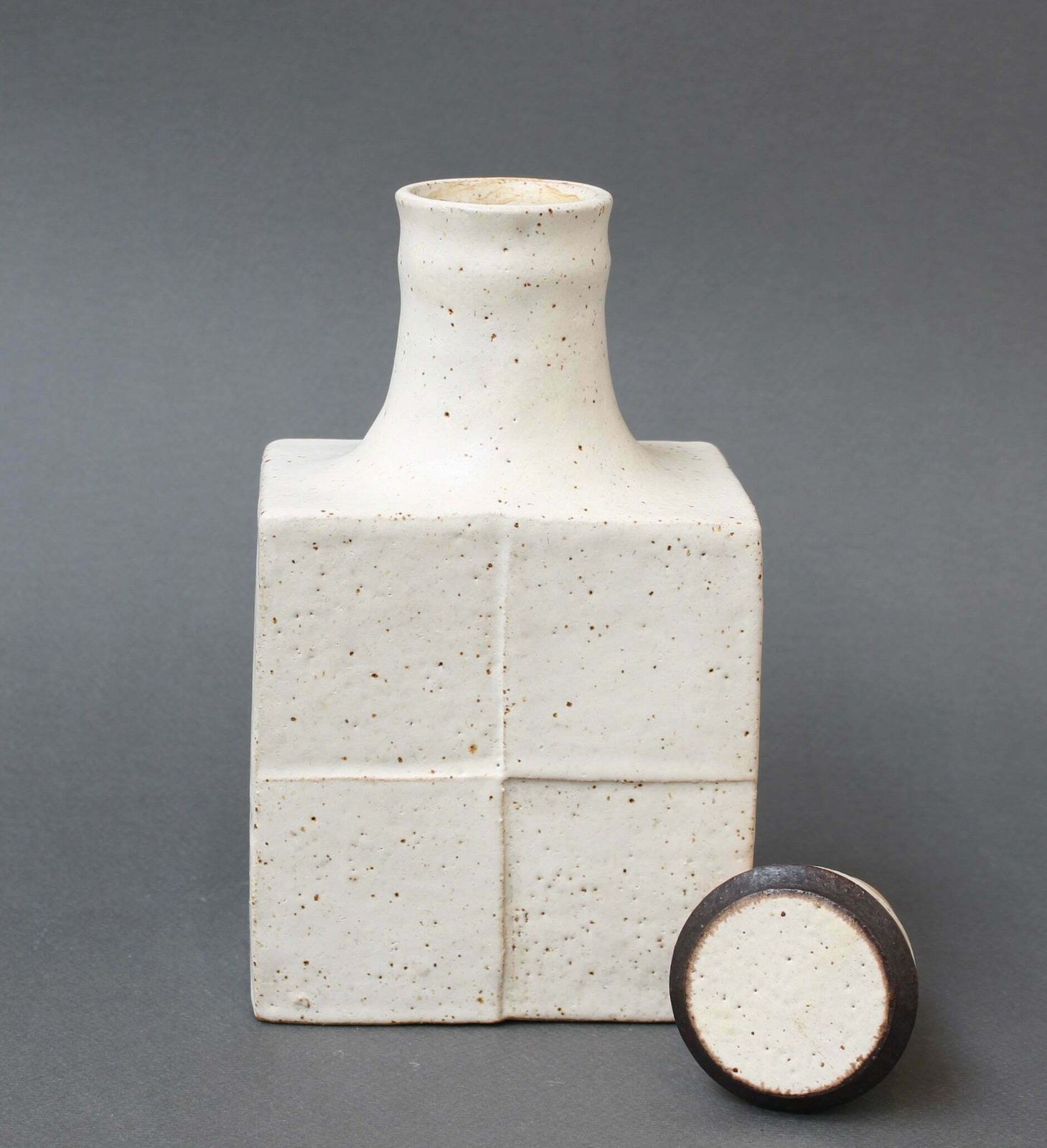 photo for sale Vintage Italian Decorative Ceramic Bottle By Bruno Gambone (Circa 1980s)