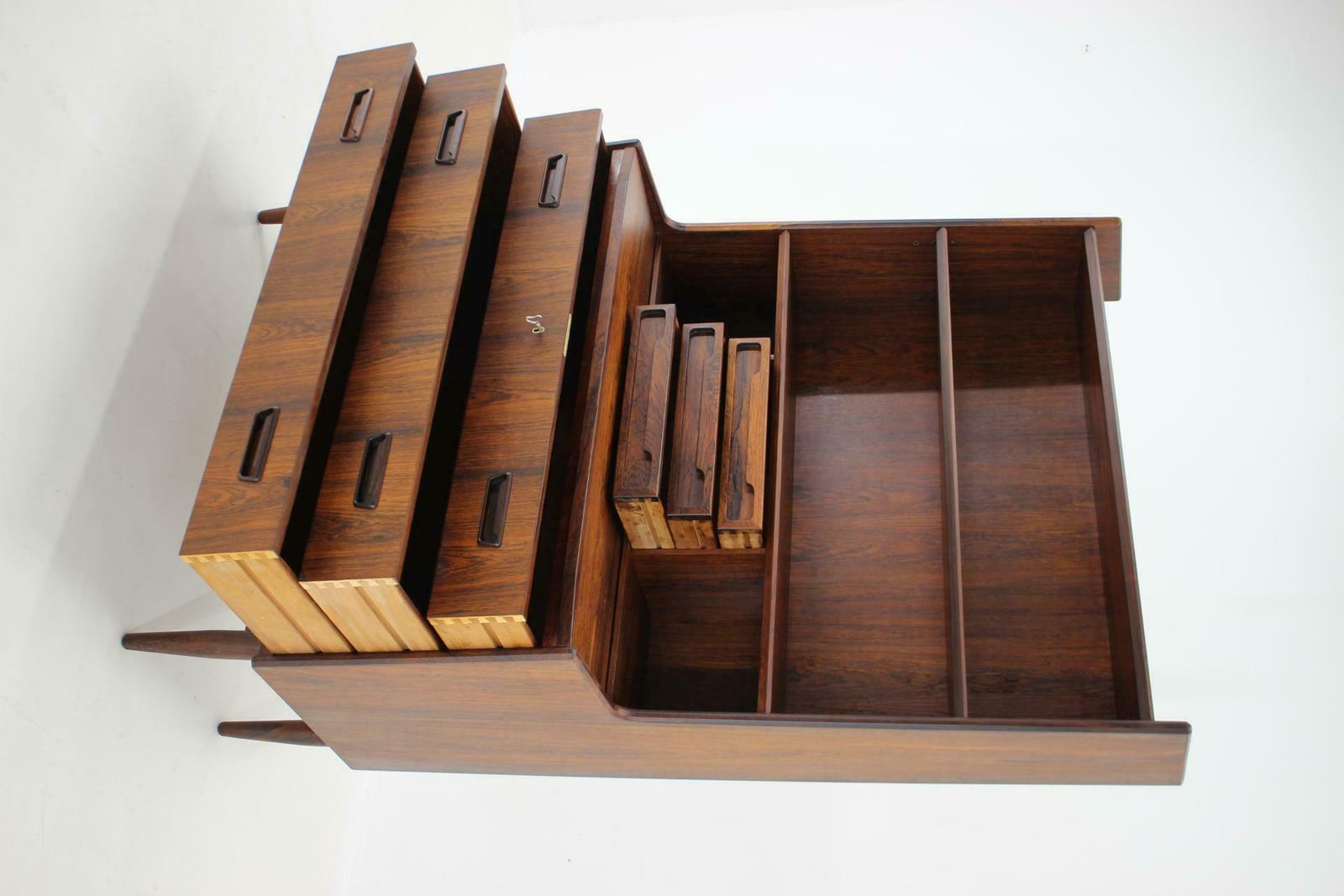 Furniture 1960s Danish Secretary/Writing Cabinet By Brdr Larsen In Palisander photo