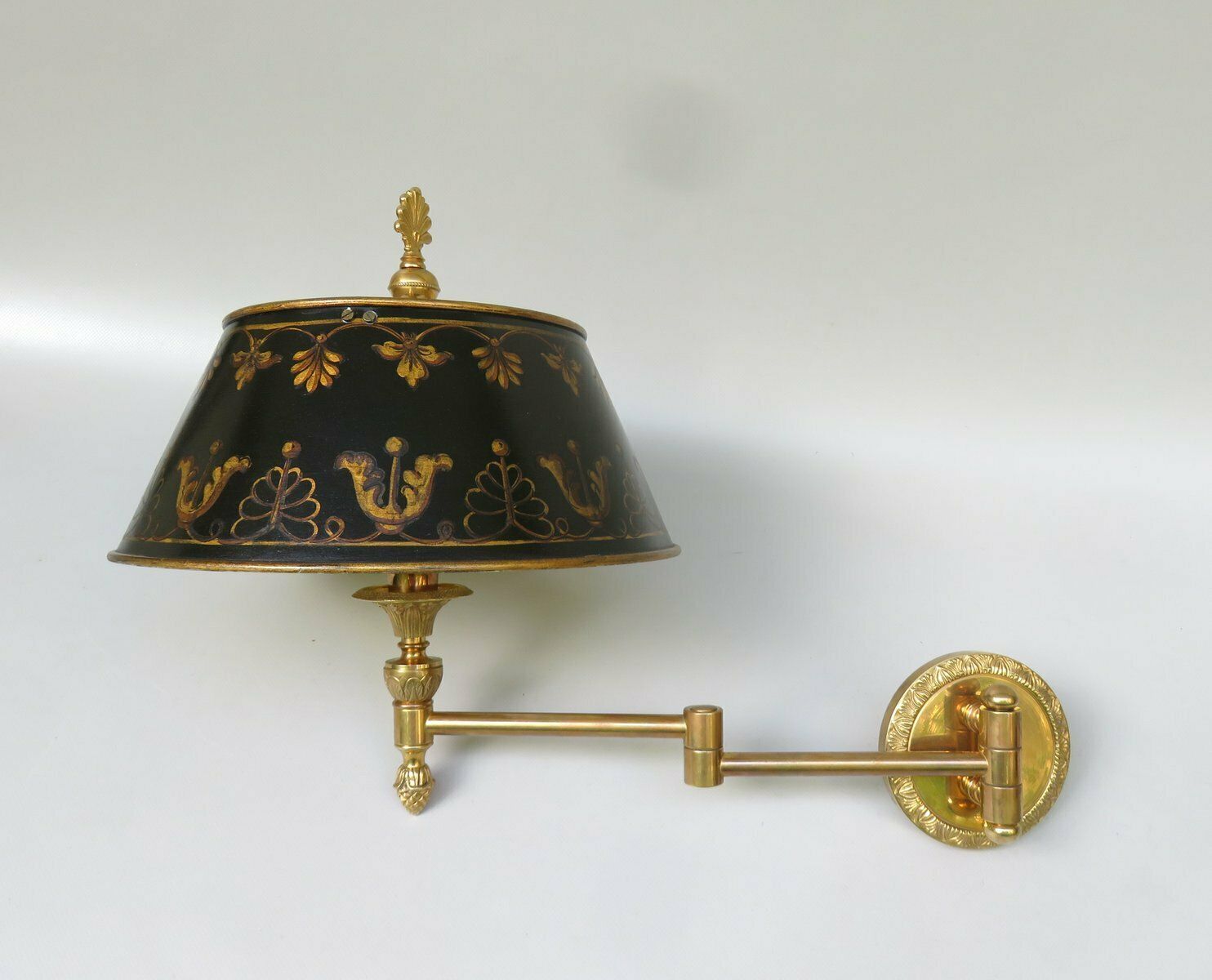 photo furniture Extraordinary Wall Lights Bouillotte In Bronze Gilded, France, 1970s, Set Of 2