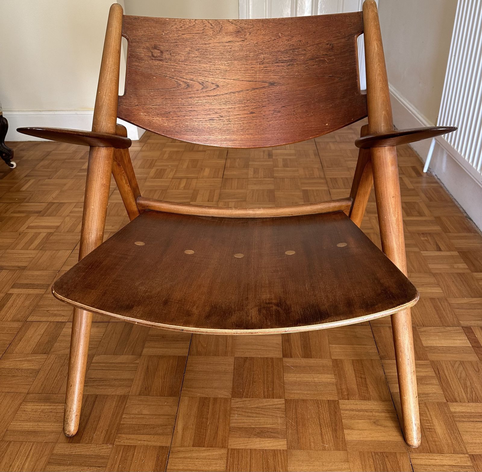 1950 Original Hans Wegner For Carl Hansen & Son Ch28 Chair photo vinterior