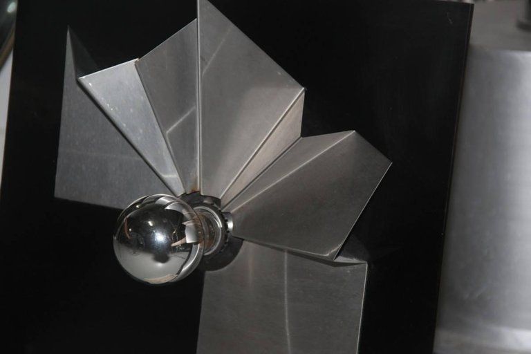 Table Lamp Marble, Plexiglass, Steel 1970 Italian Design Pop Art photo for sale