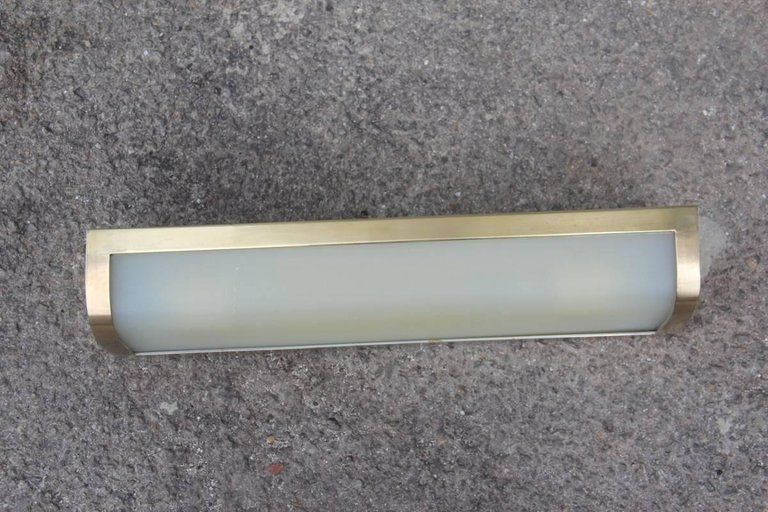 Sconce Brass And Plexiglass 1950s Italian Design photo buy