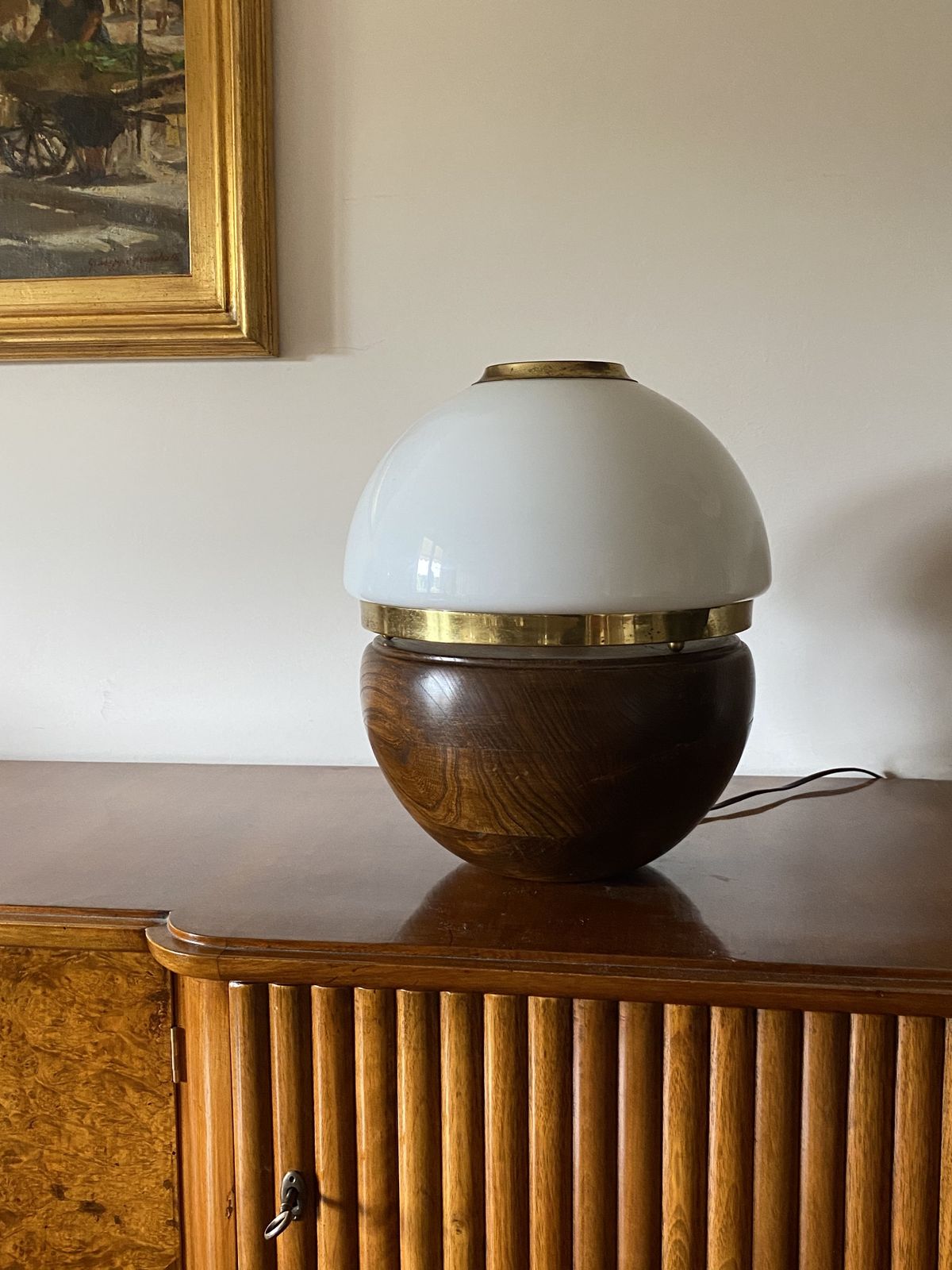 Luigi Caccia Dominioni, Rare Table Lamp, Azucena Italy, 1970s photo furniture
